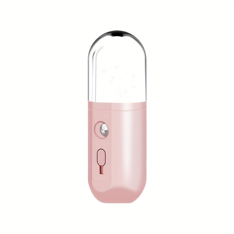 Appareil facial portable hydratant, nano atomiseur USB 30 ml, compact, vaporisateur pour visage, idéal maison, bureau et voyage, soin et maquillage quotidien.