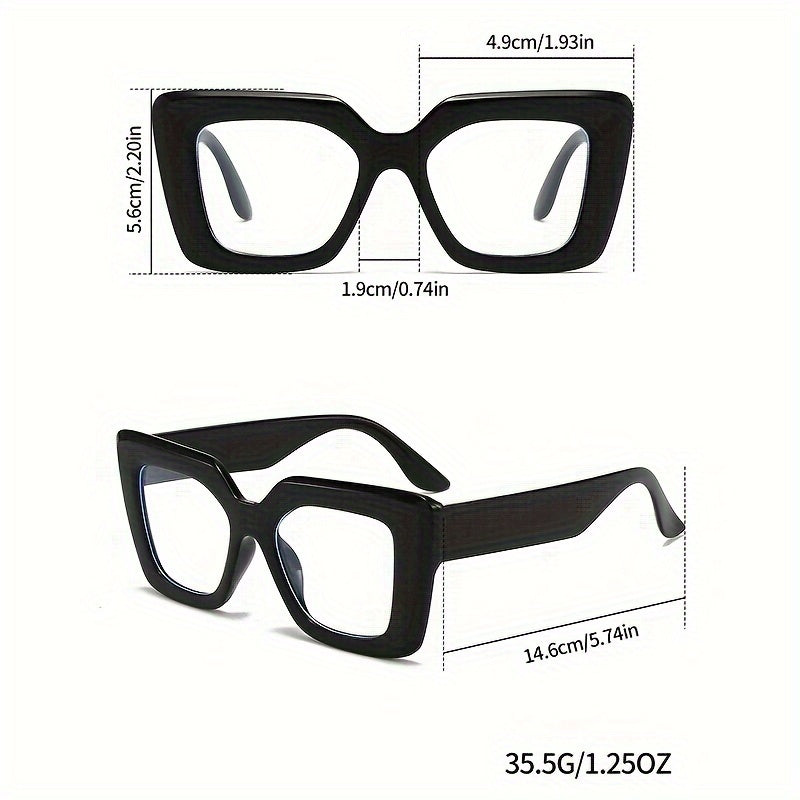 Lot de 3 lunettes vintage œil de chat, monture ronde rétro en PC, élégantes et adaptées pour bureau et style quotidien.