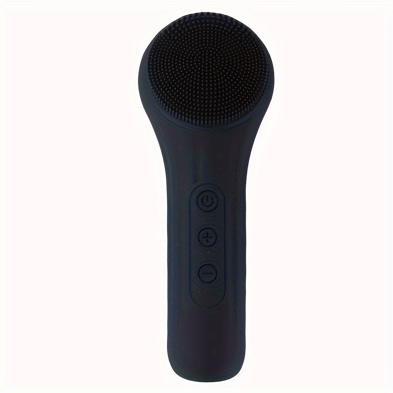 Brosse nettoyante en silicone rechargeable, chauffante, vibrante et massante, nettoie en profondeur et démaquille, parfait cadeau fête des mères.
