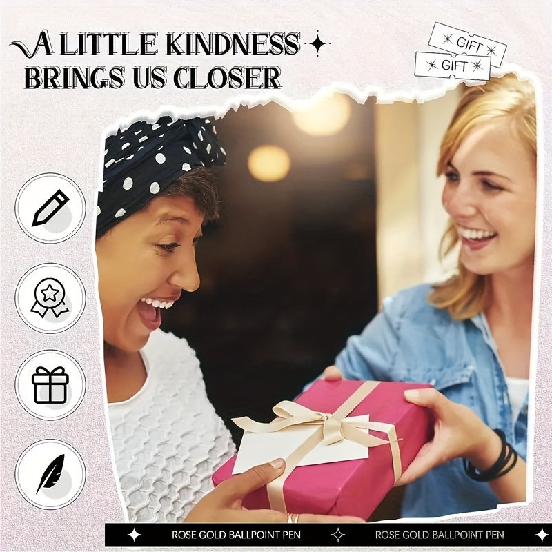 Lot de 8 stylos métalliques rose doré, décor cristaux colorés, élégants, parfaits pour étudiants, bureau, cadeaux et mariages.