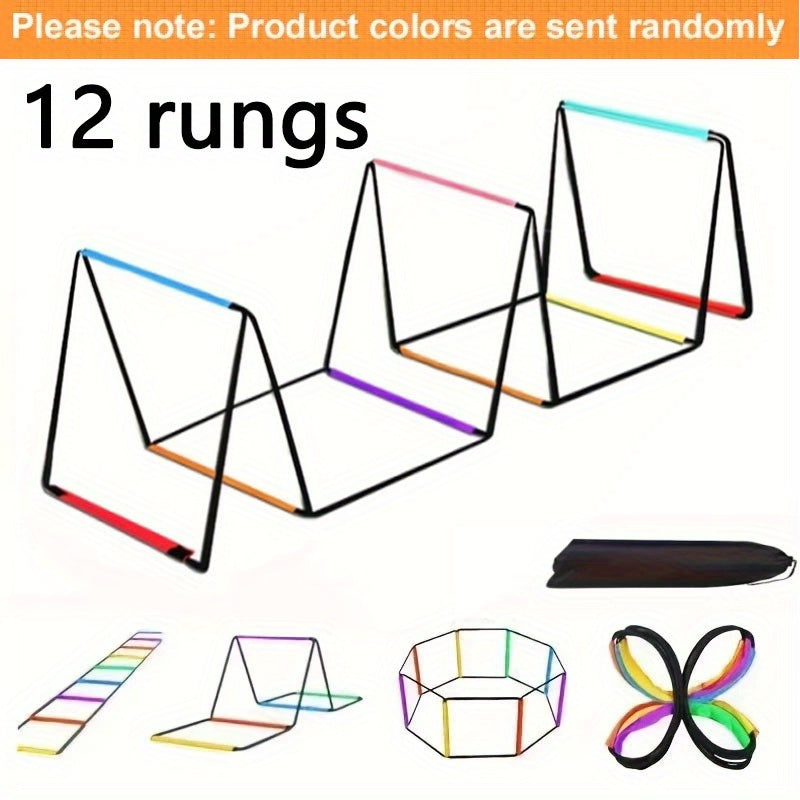 Échelle d’agilité colorée multifonction, pour vitesse, coordination et footwork, idéale football, fitness, course et entraînement d’agilité.