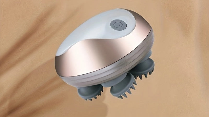 Mini masseur électrique pour cuir chevelu, stimule la circulation, détend la tête et procure un massage relaxant.