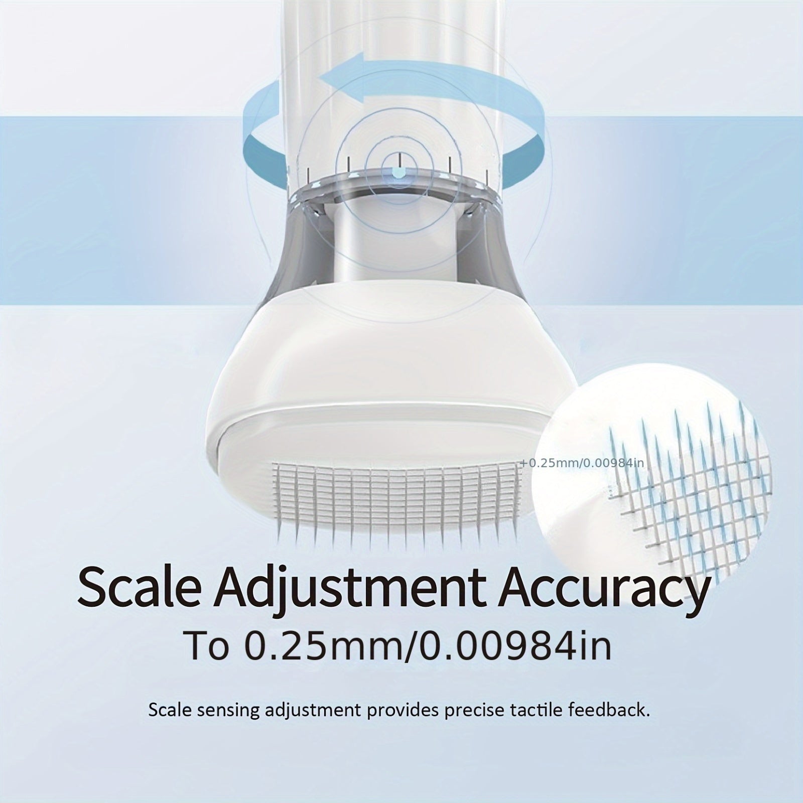 Dr.pen Adjustable Derma Stamp Micro-Needles Roller - 0.25mm, for Scalp, Face, Beard &amp; Body Use, No Battery Needed, Fragrance-Free, All Light Beige Types, Daily Skincare Tool, Sleek Design, Precision Dermatology, Durable Const