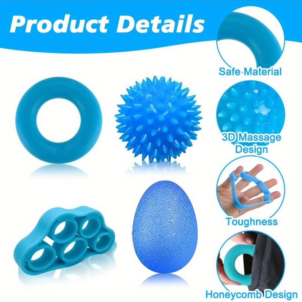 Lot de 4 ou 6 balles d'exercice pour mains, en PC et ABS, idéales pour renforcer la prise, soulager l'arthrose et améliorer la motricité.