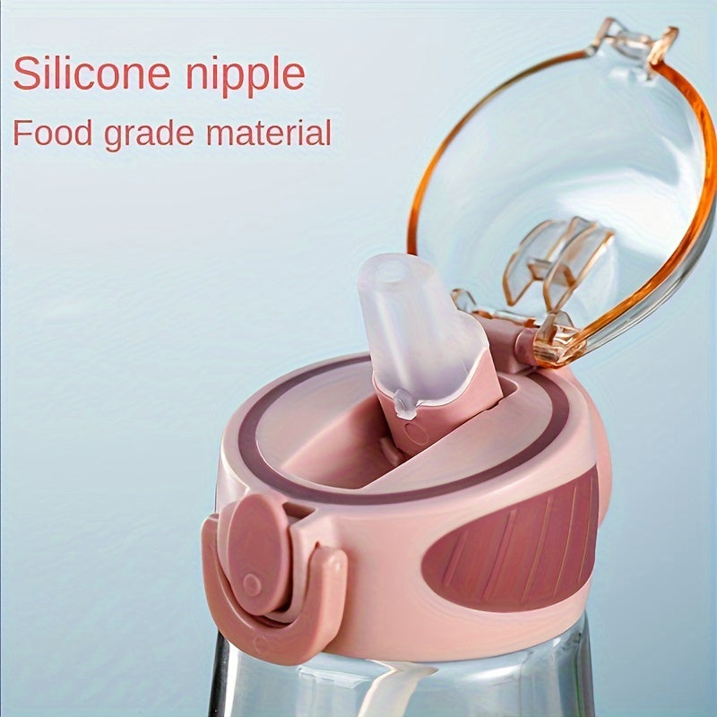 Leak-Proof Portable Water Bottle - Cute, Compact Design for Men &amp; Women, PVC-Free Plastic, Ideal for Outdoor Activities &amp; Travel