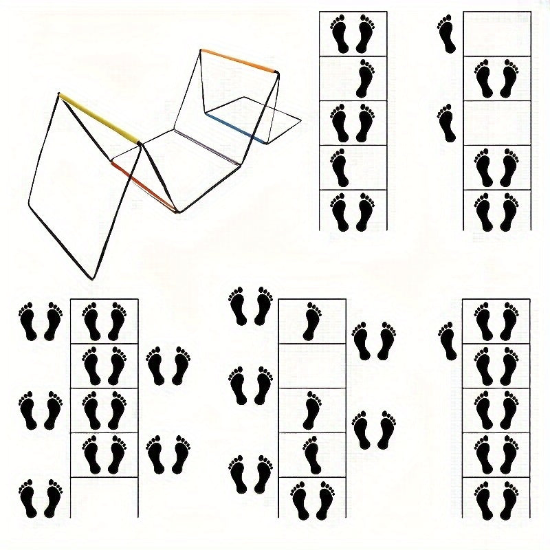 Multifunctional Colorful Agility Ladder, Agility Training Equipment, Soccer Speed ​​Ladder, Soccer Footwork Ladder, Suitable Fitness Running and Agility Training