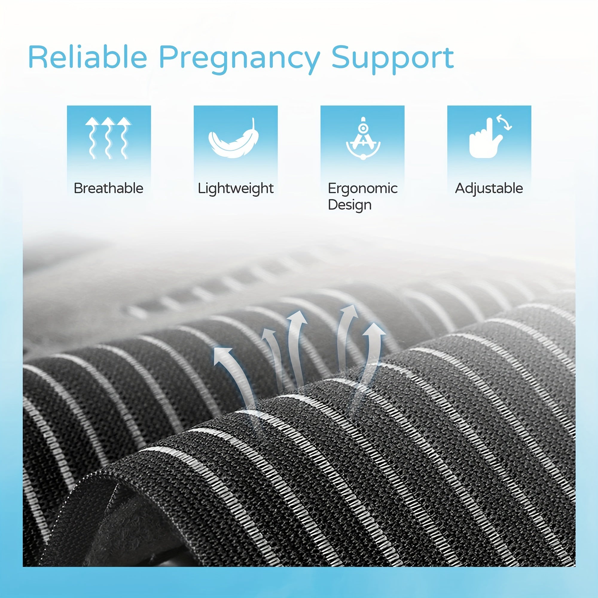 Ceinture de soutien ventre pour femmes, grossesse et post-partum, maintien abdominal solide, contrôle doux de la taille, confortable et ajustable.