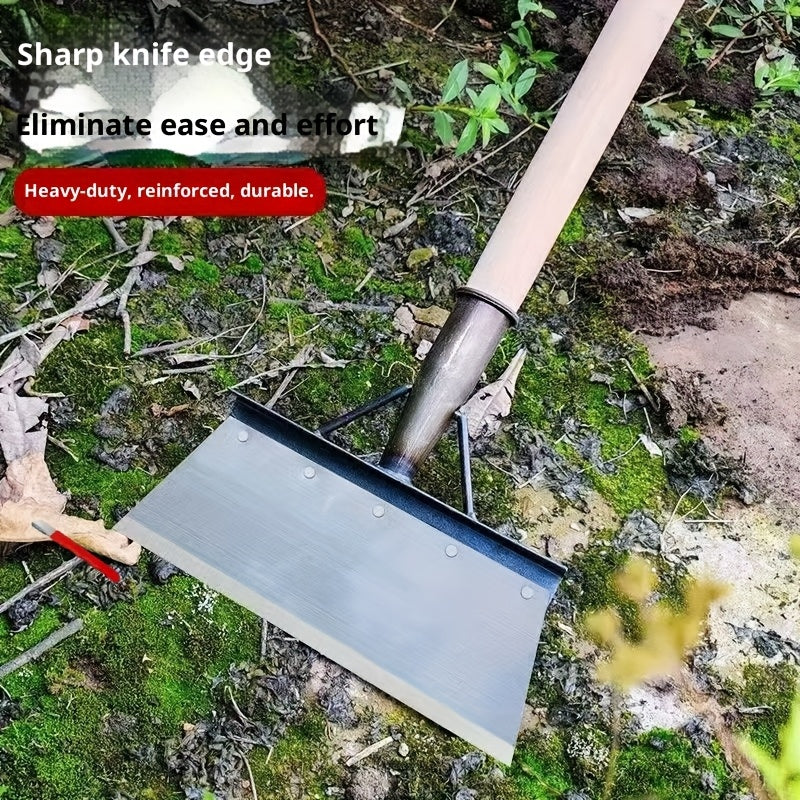 Lot 2 pelles de jardin multifonctions avec pierre à affûter Outils tout-en-un pour retourner la terre, désherber, pelleter neige et entretenir pelouse ou allées.