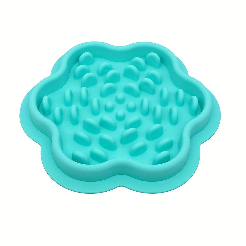 Slow Feeder Dog &amp; Cat Bowl with Anti-Tip Design - Heavy-Duty Silicone Slow Feeder Mat, Non-Slip Base, Spill-Proof Feeder for Cats &amp; Dogs, No Batteries Needed, Ideal Gift for Dog Owners ()