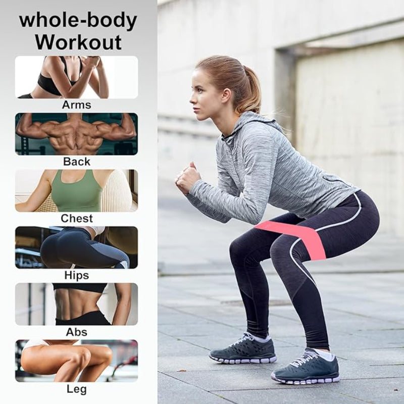 6pcs Resistance Band Set - Yoga Elastic Bands, Suitable for Squats, Glute Lifting, Leg & Arm Slimming, Perfect for Body Shaping, Medium Tension, Stackable, TPE Material, Mixed Colors, Ideal For Home Workouts, Sleek Design, Du