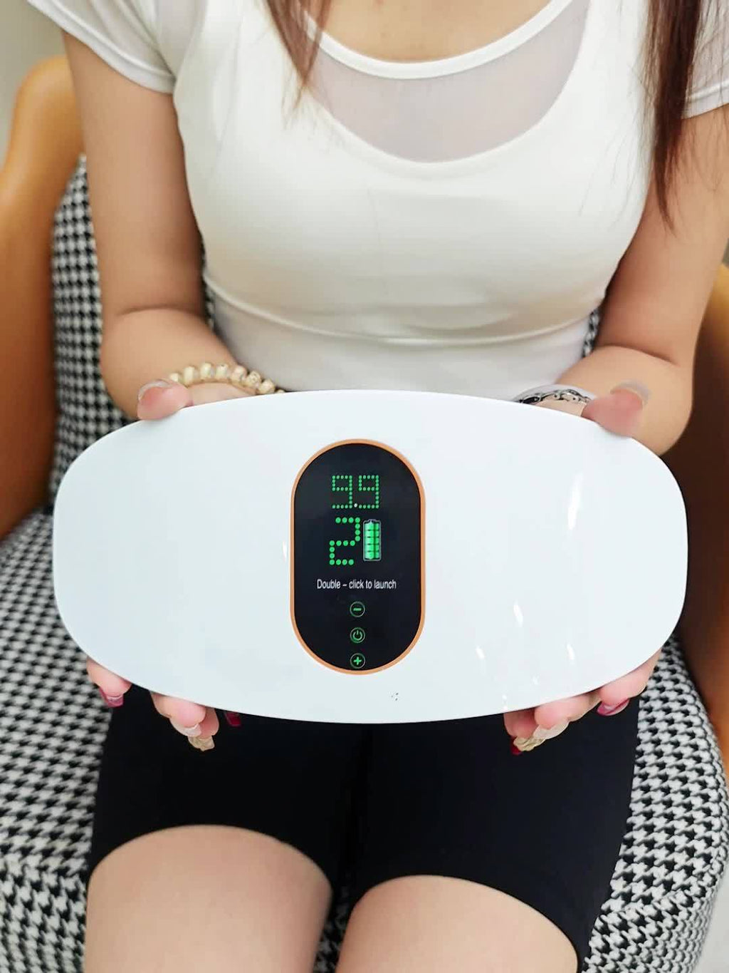 Portable Full-Body Massager with 20-Minute Timer &amp; 4 Massage Modes - Ergonomic Design, USB-Powered (Rechargeable Battery) for Abdomen, Legs, Back, Arms, Neck - Ideal For Home Gym, Post-workout Recovery, Christmas, Valentine'S