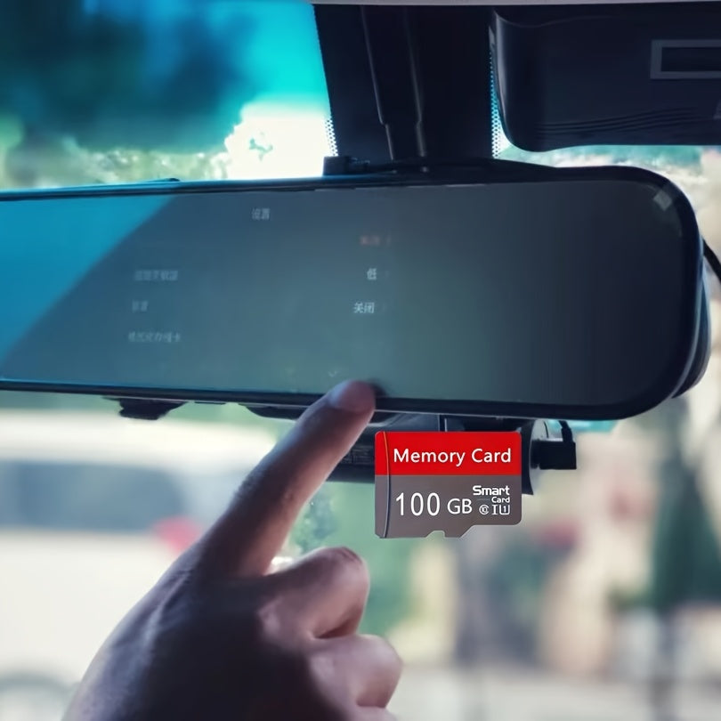 Carte Mémoire TF Classique Rouge/Gris : Capacités 8 à 128 Go, transmission stable, performance élevée, avec adaptateur SD, compatible téléphones, caméras et ordinateurs.