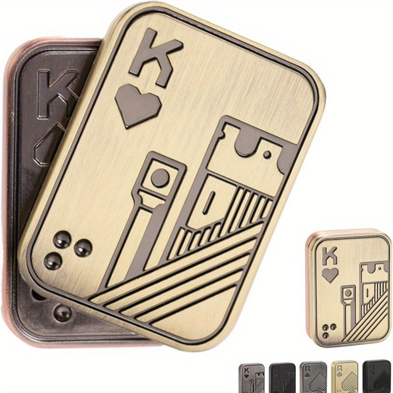 بطاقة دفع بغطاء منزلق من DEEPLAN بتصميم جيروسكوب صغير إبداعي لأطراف الأصابع - برونزي معدني وذهبي، أشكال متنوعة وألوان غنية، لعبة مكتب متينة للاسترخاء، هدية عيد الميلاد للمحترفين، ملحق مكتب، ملحق عصري