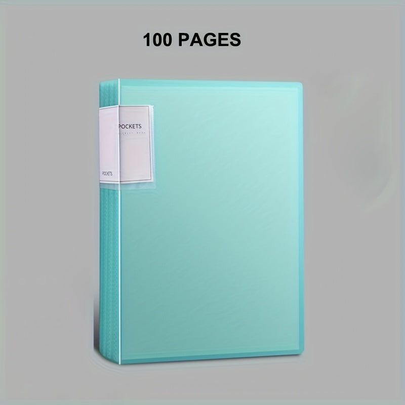 A Folder with 20/30/40/60/80/100 Inner Pages, an A4 Transparent Insert Folder for Organizing Materials, a Multi-Layer Large-Capacity Office Folder for A4 Student Exam Papers, Available in 6 Colors.