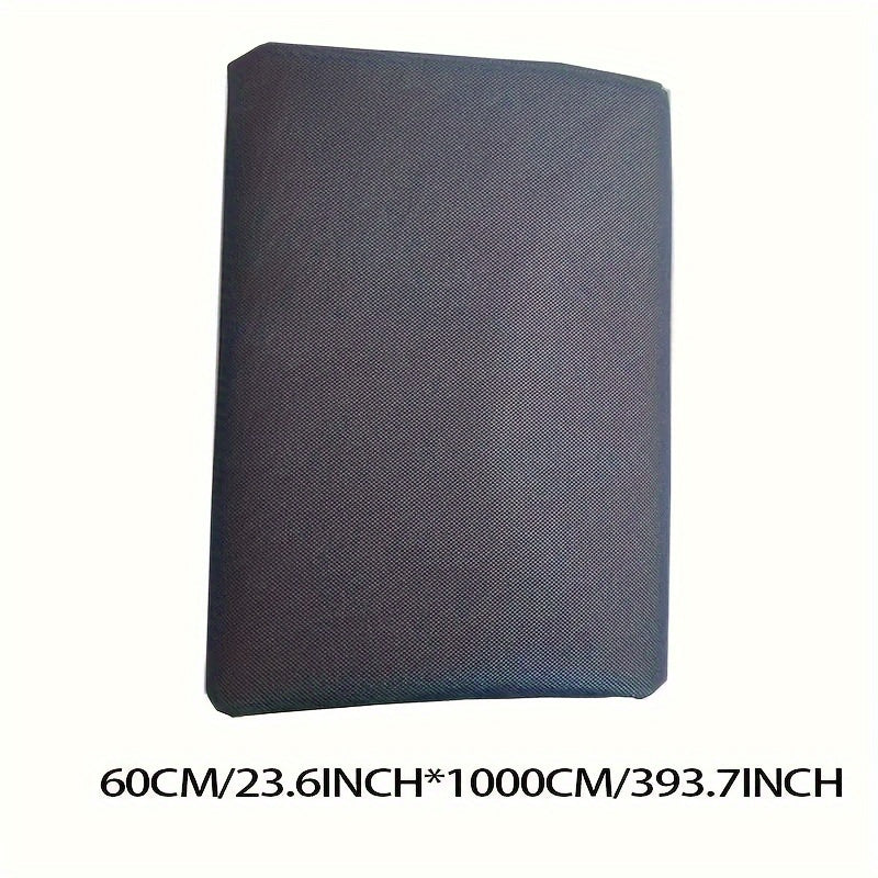 1 Roll Heavy Duty Black PP Non-Woven Landscape Fabric Weed Barrier with Green Stitched Edges - Durable Garden, Vegetable Patch &amp; Flower Bed Weed Control, Light-Blocking &amp; Water Permeable Fabric for Healthy Plant Growth, Veget