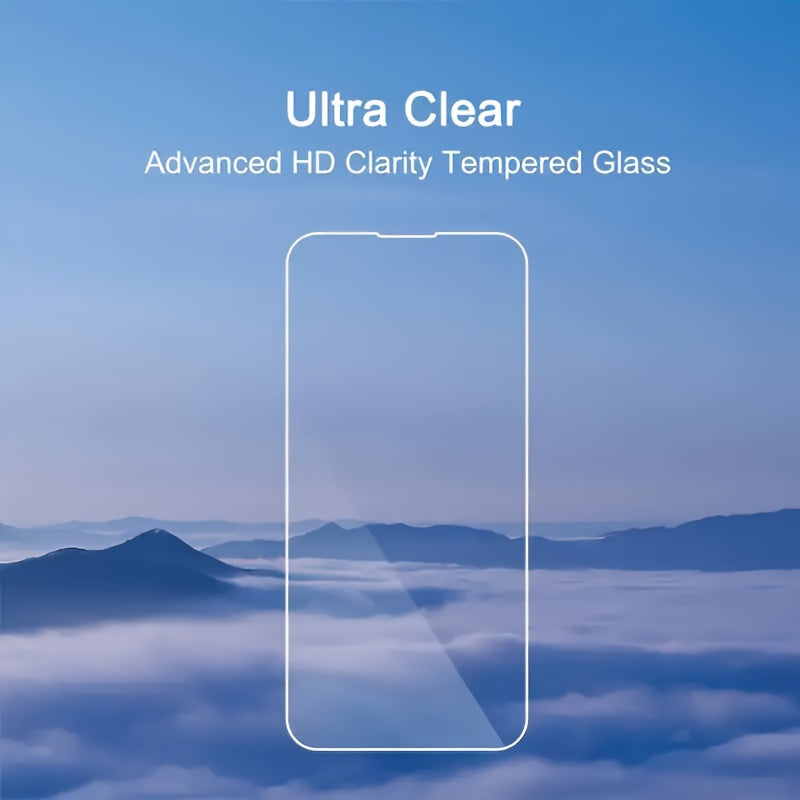 3pcs Premium Tempered Glass Screen Protector Film for iPhone 16 Pro Max Pro Plus, 15 14 13 12 11 Pro Max Plus, 12 Mini 13 Mini, X XR XS Max, 6/7/8 Plus, 7/8/SE2/SE3, 3pcs Full Cover Protection Film with HD Clarity, Anti-Scrat