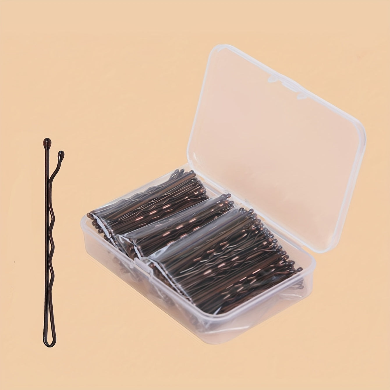 Set de 150 barrettes en alliage, design oblong vintage et élégant, parfait pour styles variés, adapté aux adolescentes et adultes.