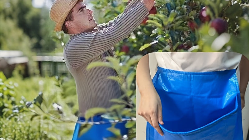 Heavy-Duty Large Capacity PE Overalls - Heavy-Duty All-in-One Workwear for Farmers, Gardening, Agriculture - Spacious Work Area, Easy-Clean Design, Durable &amp; Sturdy - Ideal for Planting, Harvesting, Weeding, Seed Starting - C