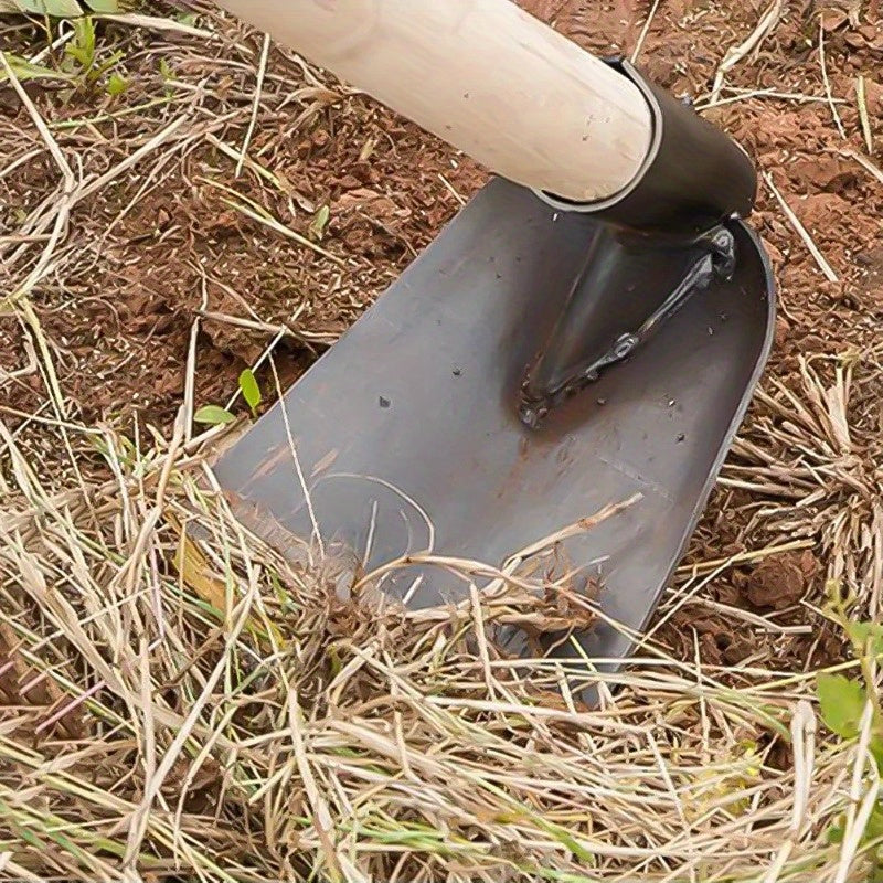 Heavy-Duty Manganese Steel Garden Hoe - Ideal for Soil Digging, Weeding, and Planting Vegetables &amp; Flowers | Robust Metal Trowel Design, Sharp Teeth for Efficient Digging