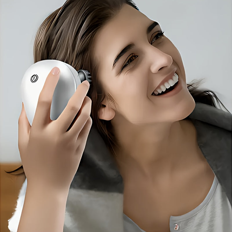 Masseur électrique pour cuir chevelu, portable USB. 4 griffes amovibles, 3 modes réglables, outil de relaxation profonde, adapté aux humains et aux animaux.