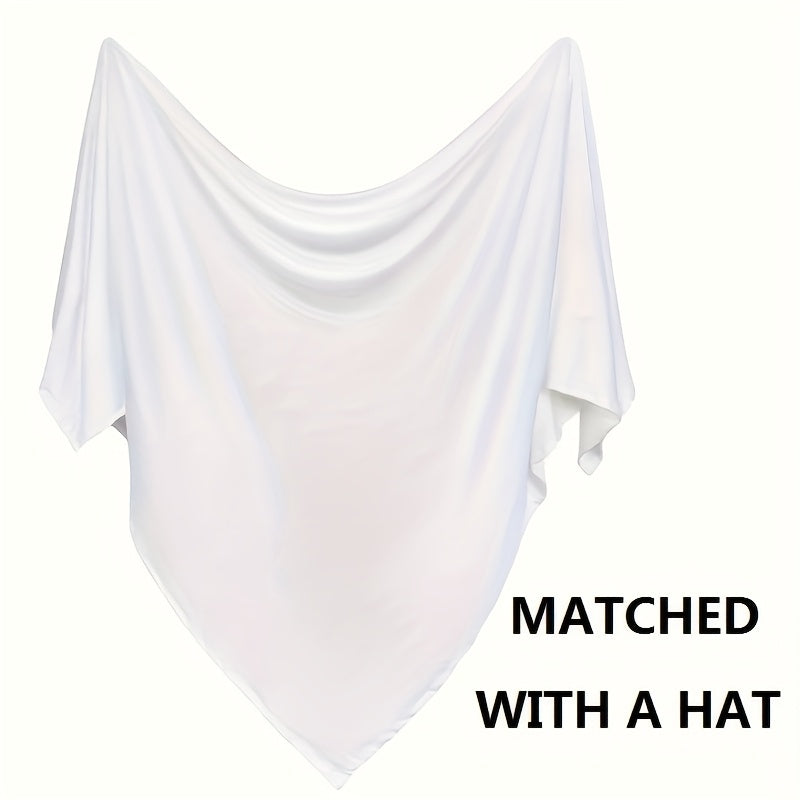 Ensemble couverture emmaillotage et bonnet pour nouveau-né, unisexe, idéal pour Halloween, Noël et premières sorties.