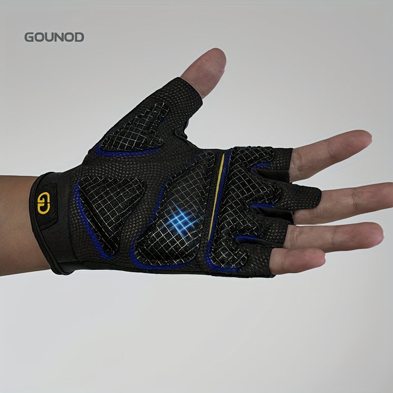 Gants de musculation robustes avec grip antidérapant, fermeture ajustable et design ergonomique pour bodybuilding, traction, haltérophilie et entraînements intensifs.