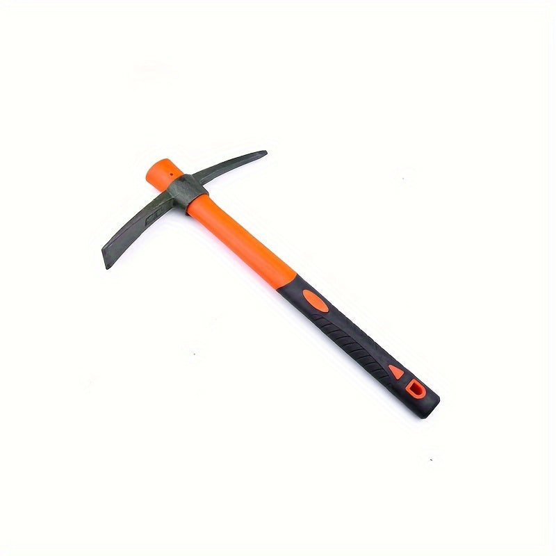 Hand-Forged Metal Shovel with Bamboo Grass Handle - Large Flat-Tip Hoe for Gardening, Land Surveying &amp; Construction, Durable Outdoor Tool for Digging, Leveling &amp; Smooth Edges, Garden Tool, Ergonomic Grip, Sturdy Construction