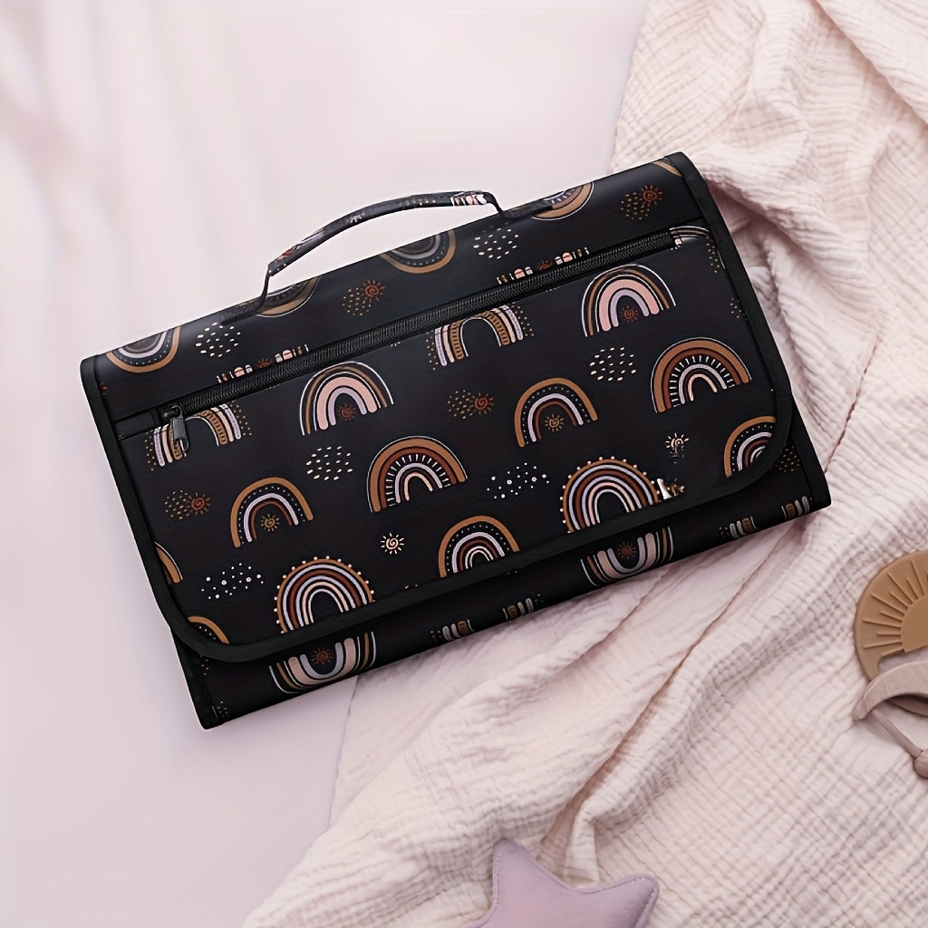 Tapis à langer portable pour sacs ou tables à langer, pratique pour changer bébé d’une main, idéal cadeau naissance ou voyage.