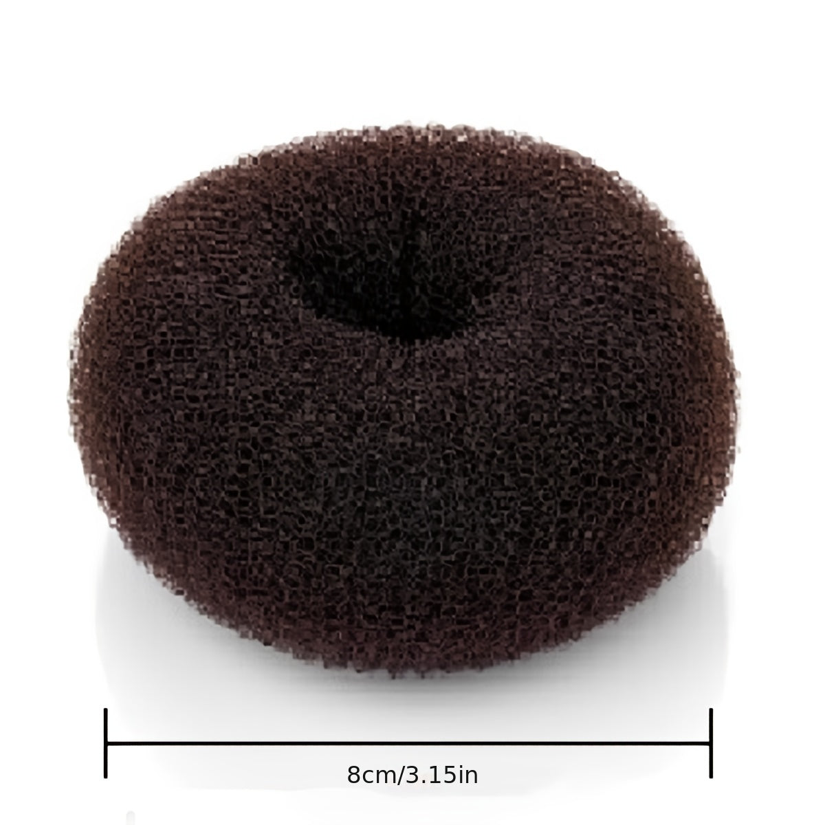 Lot de 3 accessoires donut pour chignons, avec épingles, idéal pour créer facilement des coiffures volumineuses et structurées.