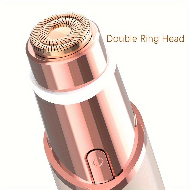 Épilateur visage LED indolore pour femmes, enlève poils du visage, lèvre supérieure, menton, bikini et duvet fin facilement.