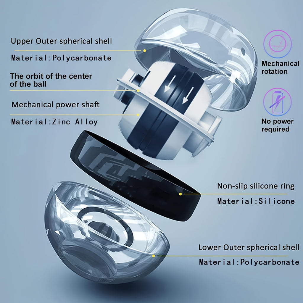 Gyroball, entraîneur de force pour poignets, bras et doigts, portable et durable, idéal pour les exercices musculaires et de rééducation.
