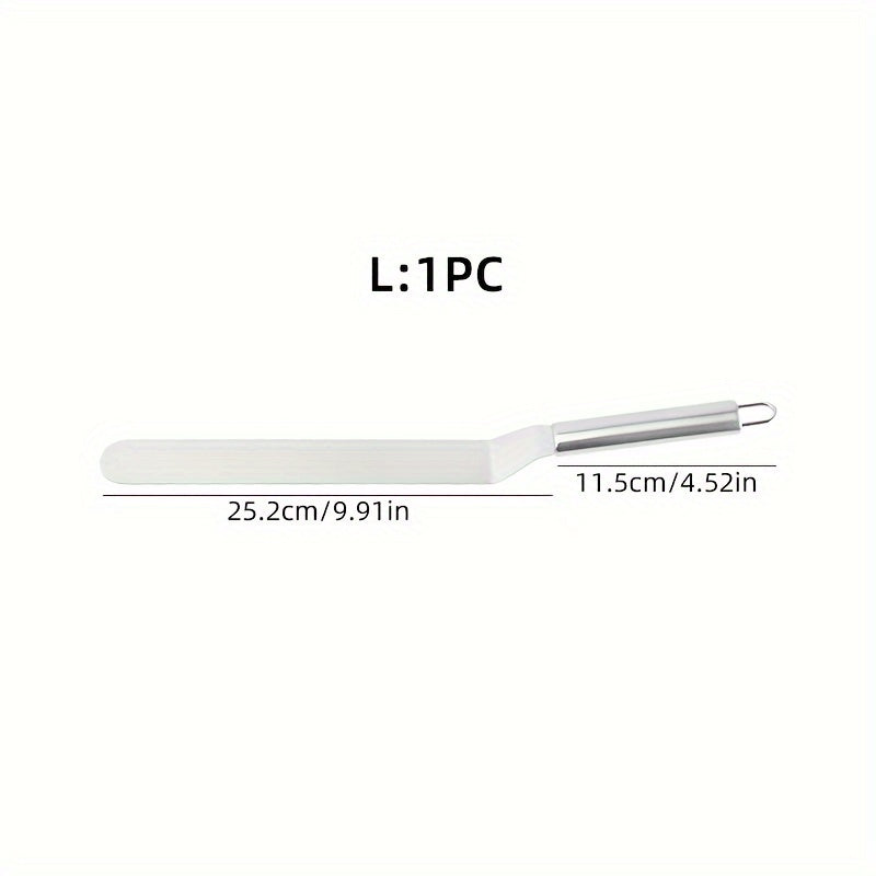 Spatule à Gâteau Premium en Acier Inoxydable : Antiadhésive, lisse crème et décors, durable, tailles 15 à 30 cm, outil essentiel pour pâtisserie et cadeau.