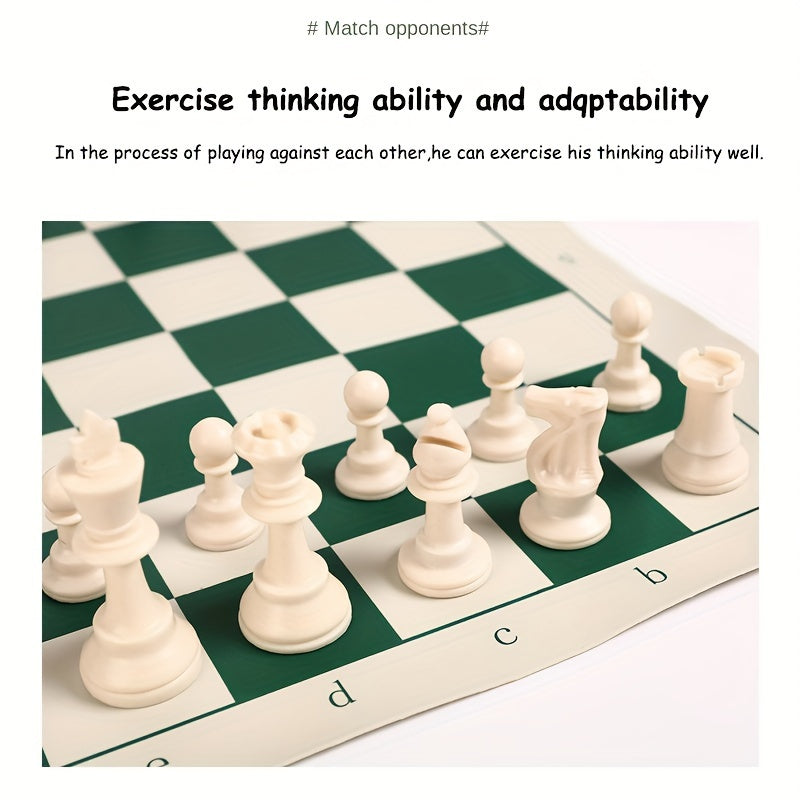 حصيرة شطرنج دولية، قطع شطرنج دولية، لعبة شطرنج ذكاء للبالغين، لعبة بطولة شطرنج بلاستيكية