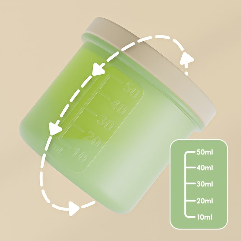 Frozen Food Storage Containers with Lids for Homemade Baby Purees, Vegetables &amp; Fruits, 8-Pack Mini Ice Tray Molds