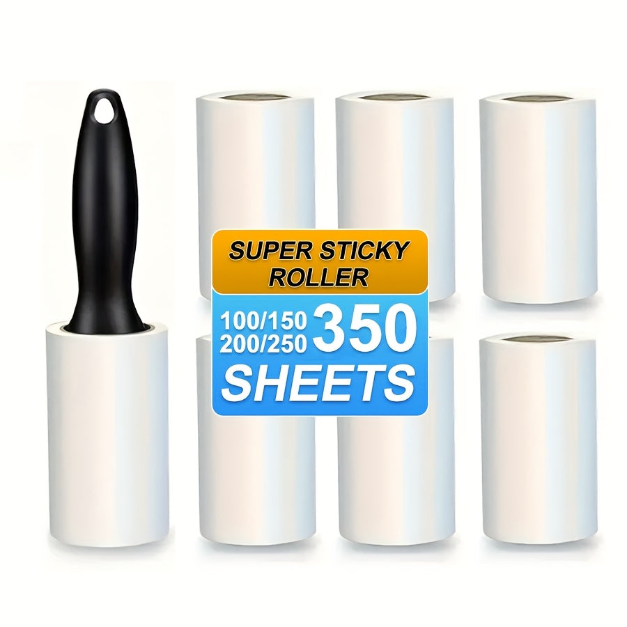 Super Strong Lint Roller, 1 Roll of 50 Sheets, Suitable for Clothes, Carpets, Sofa Covers, and Various Surfaces- Essential Household Lint Removal Tool, Surface Cleaning, Portable Design, Compact Roller, High Quality Roller, Du