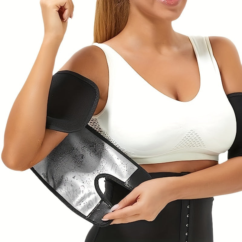 Manchons de compression sauna pour les bras Affinent les bras, augmentent la sudation durant l’exercice, tissu absorbant pour un entraînement confortable et efficace.