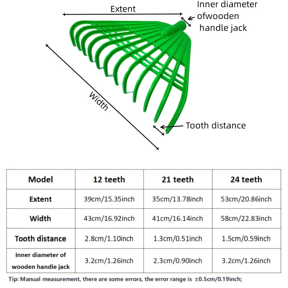 مجرفة يدوية قابلة للتعديل لجمع الأوراق - أداة بلاستيكية متينة للحديقة بمقبض مريح، 3 ألوان (أحمر/أخضر/أبيض) لتنظيف الحديقة والعشب، وجمع أوراق فعال، مثالية للاستخدام السكني والتجاري، ومعدات العناية بالعشب