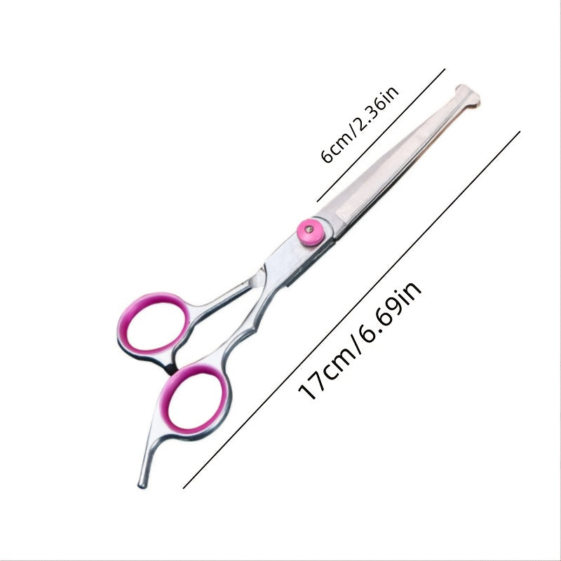 Set de tondeuses de beauté pour animaux 4 pièces. Comprend ciseaux droits, tondeuse, ciseaux incurvés et peigne en acier inoxydable.