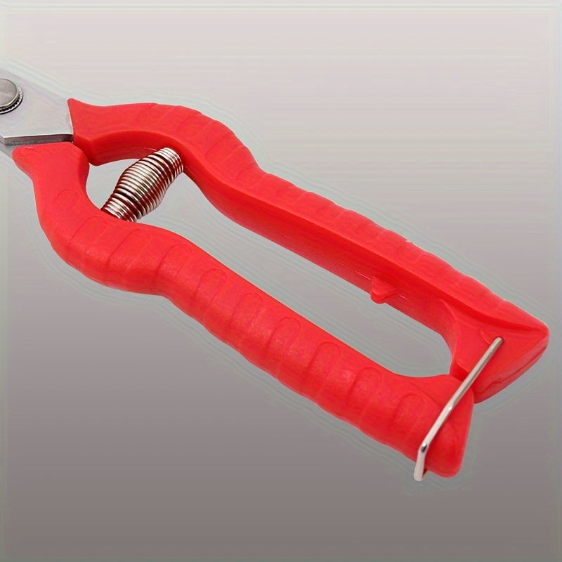 Professional Garden Pruning Shears with Ergonomic Red Handle - Stainless Steel Blades, Sharp Cutting Edges &amp; Comfort Grip for Hardscape, Flower Beds, and Landscaping, Garden Pruning Shears, Hardscape Maintenance, Classic Garden