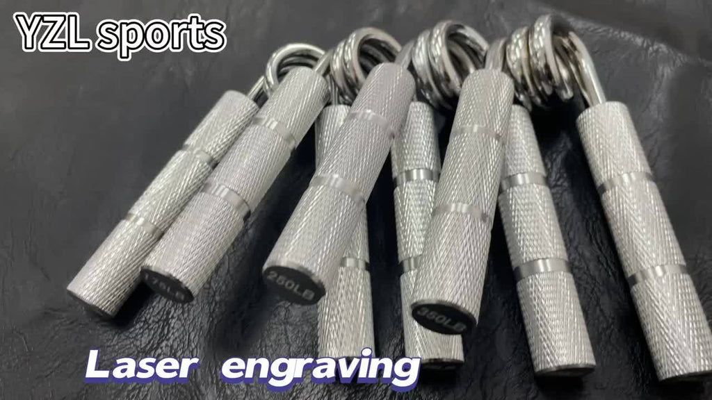 Gripper métallique main 22,68‑158,76 kg, entraîne poignets et avant-bras, renforcement préhension et muscles de la main.