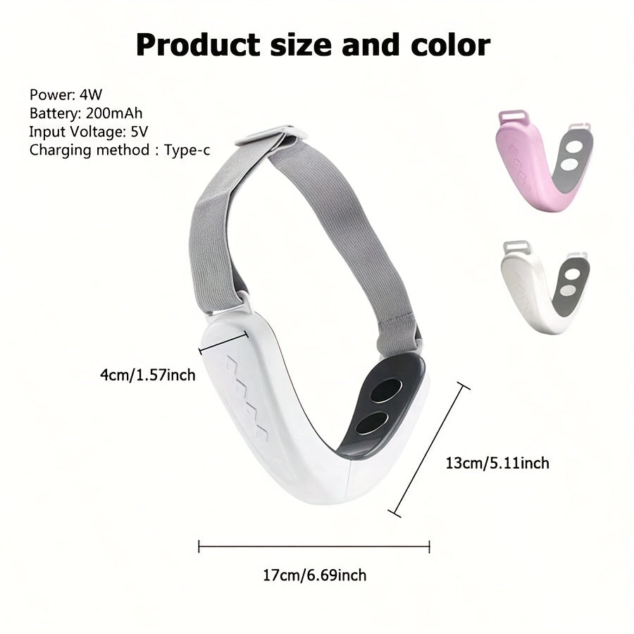 Appareil de massage facial en V, 5 modes, 12 intensités, raffermissement du visage, portable pour domicile ou voyage, idéal cadeau femme.