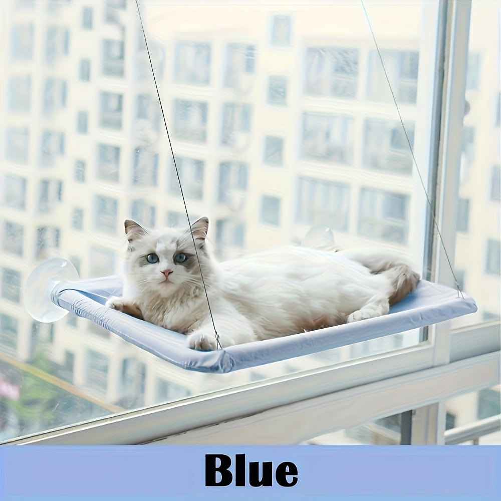 1pc Cozy Cat Window Perch - Hammock Bed for Cats, Durable PVC Material, Easy to Hang, Ideal for Sunbathing and Lounging, Provides Warmth and Comfort, Cat Hammock