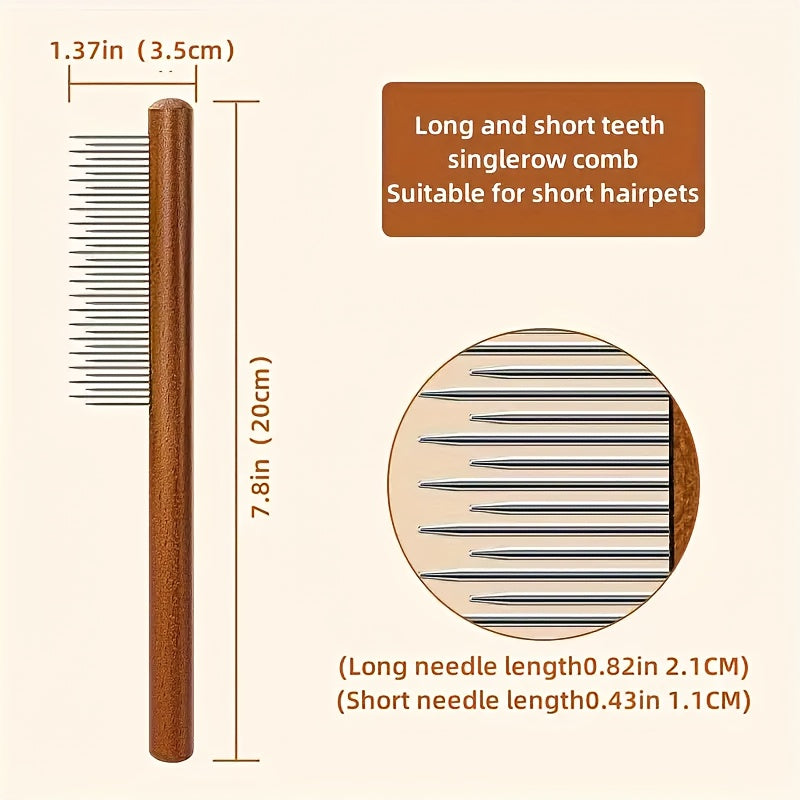 Lot 1/2/3 peignes pour animaux, démêlage et retrait de poils, dents arrondies, doux, adaptés chats et chiens, entretien et beauté.