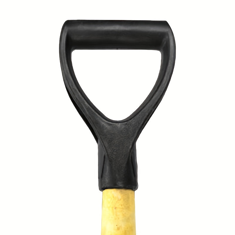 1pc Heavy-Duty Ergonomic Durable Plastic Shovel Handle with Ergonomic Grip &amp; Curved/Straight Design - Compatible with Shovel, Spade, Lawn Mower-like Attachments - Ideal for Snow Removal, Gardening, Landscaping, Soil Digging