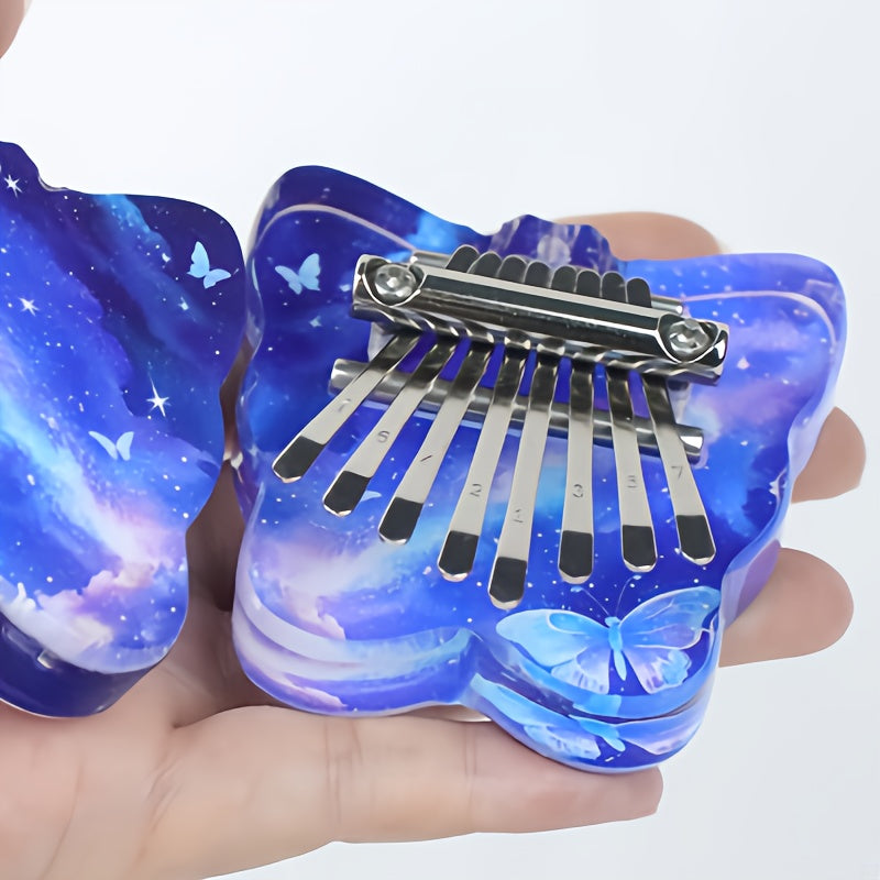 Kalimba huit tons de haute qualité, piano à doigts, instrument musical pour 14 ans et plus, idéal fêtes et cadeaux.