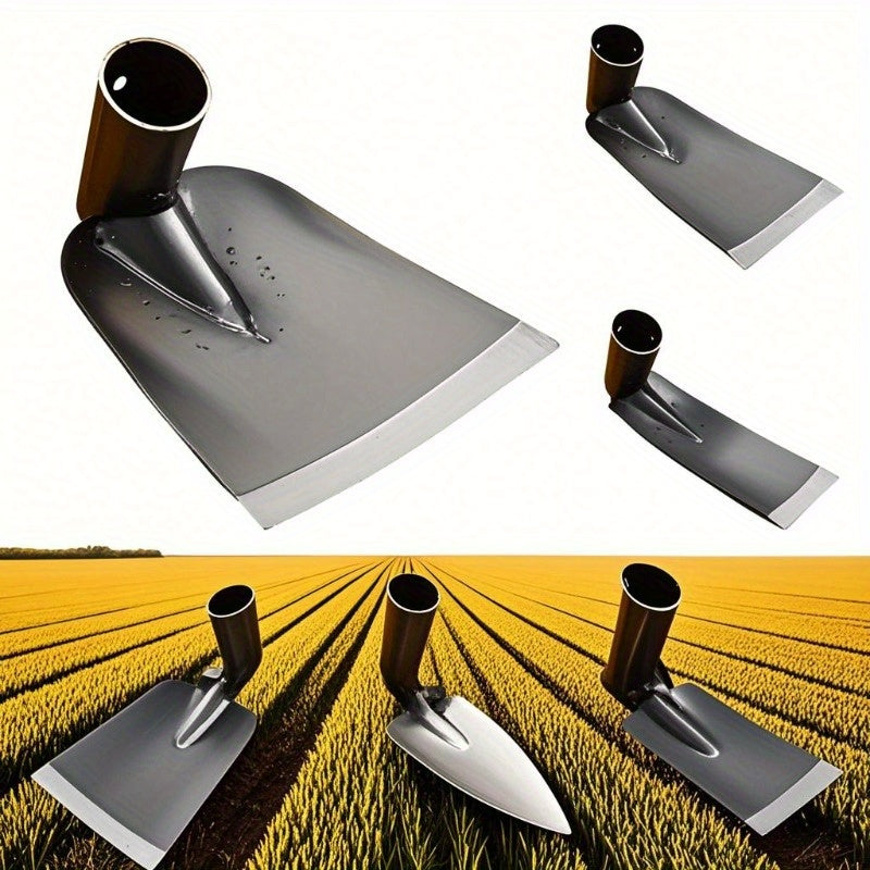 Heavy-Duty Manganese Steel Garden Hoe - Ideal for Soil Digging, Weeding, and Planting Vegetables &amp; Flowers | Robust Metal Trowel Design, Sharp Teeth for Efficient Digging