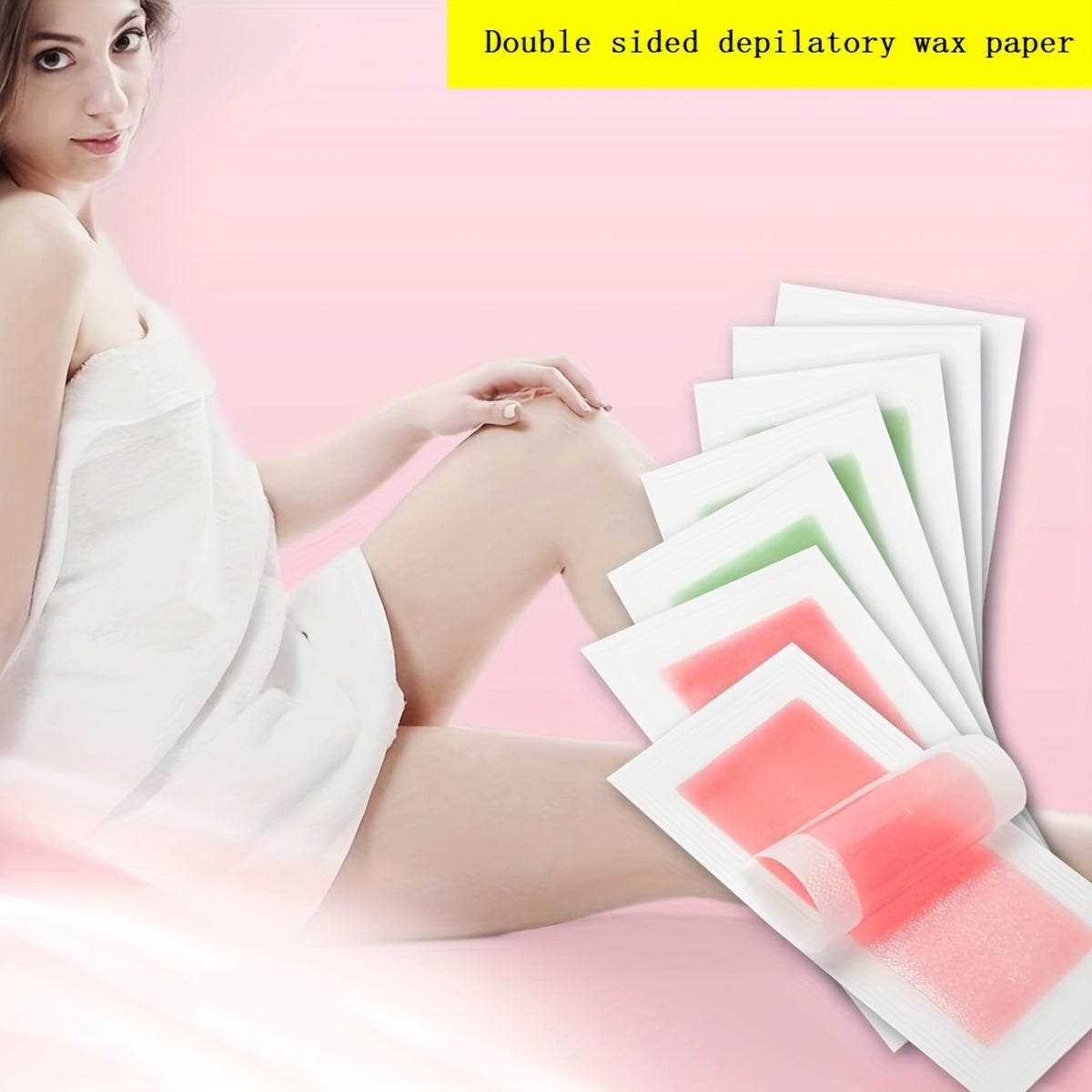 20pcs Waxkiss Hair Removal Strips for Lips, Beard, Eyebrows &amp; High Bikini Lines - Gentian &amp; Nettle Blend, Aloe/Rose/Lemon Scent, Multi-Use Summer Wax Paper, 20 Count, Fragrance, All Light Beige Types