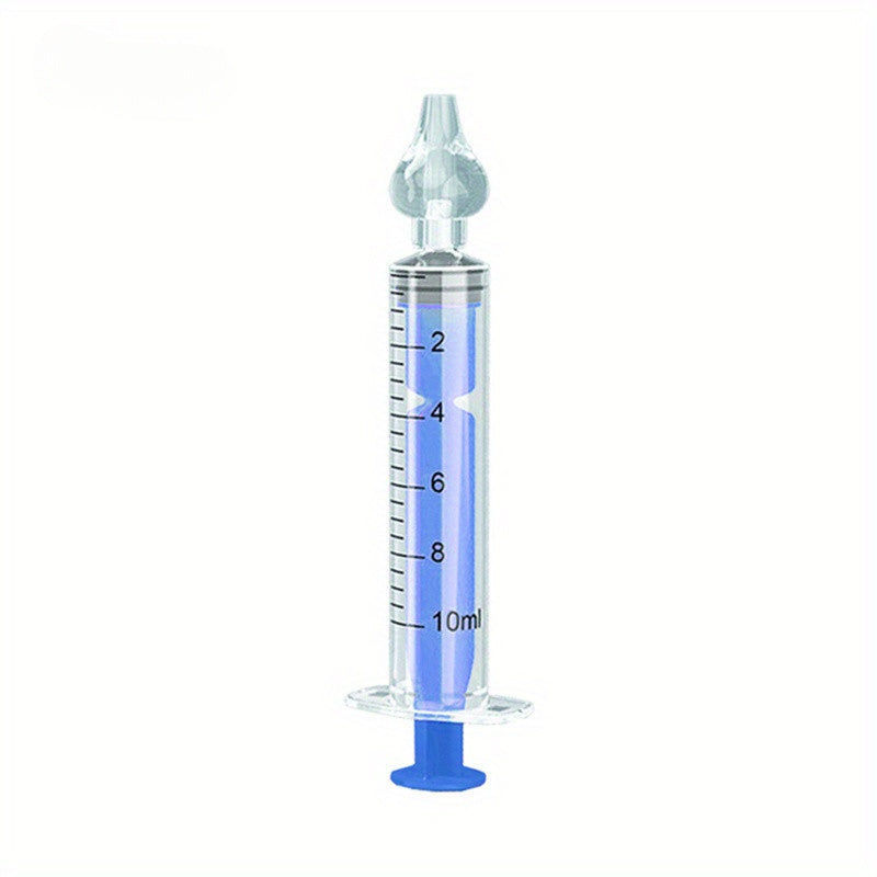 Kit mouche-bébé 0,34 oz en silicone, seringue et aspirateur, facile à utiliser, plusieurs couleurs disponibles pour soins nasaux enfants.