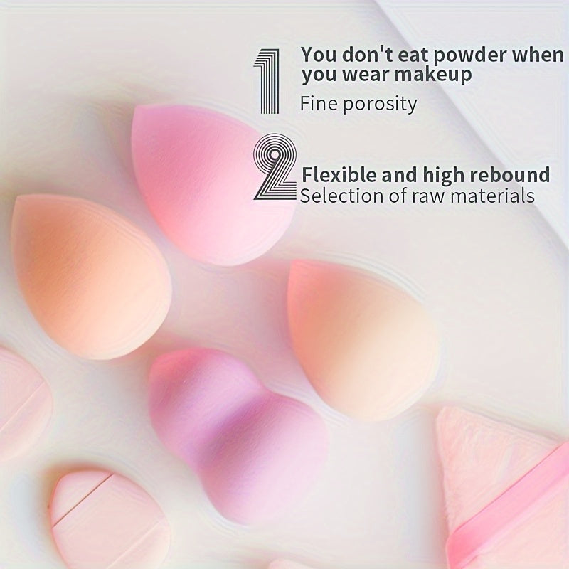 13Pcs Canned Makeup Sponge Duo, Beauty Sponges &amp; Powder Puffs, Super Soft Blender Makeup Sponge And Makeup Puff For Loose Powder Liquid - Gift Set