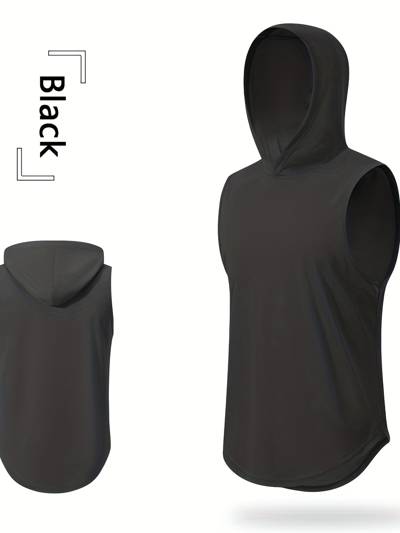 Veste sans manches homme à capuche, respirante, idéale pour course, entraînement et activités outdoor.